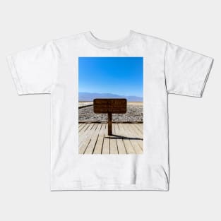 Badwater Basin, Death Valley, Ca Kids T-Shirt